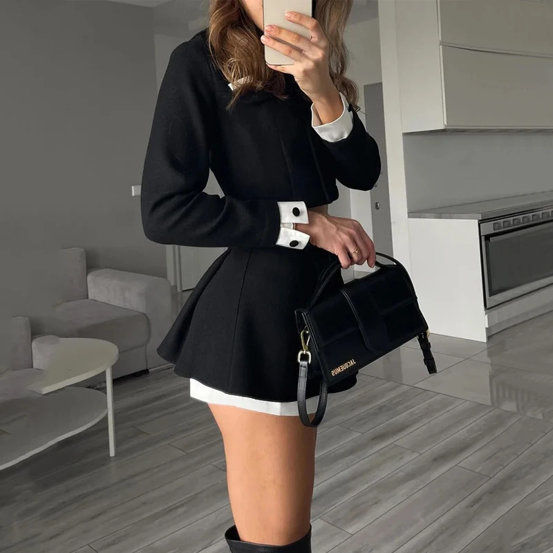 TARUXY Tweed Shorts Skirt Two  - Pencil Skirt Midi recension och pris