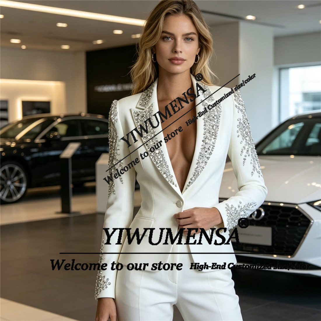 Luxury Women Suits 2 Pieces Se - Blazer Set Women Formal recension och pris