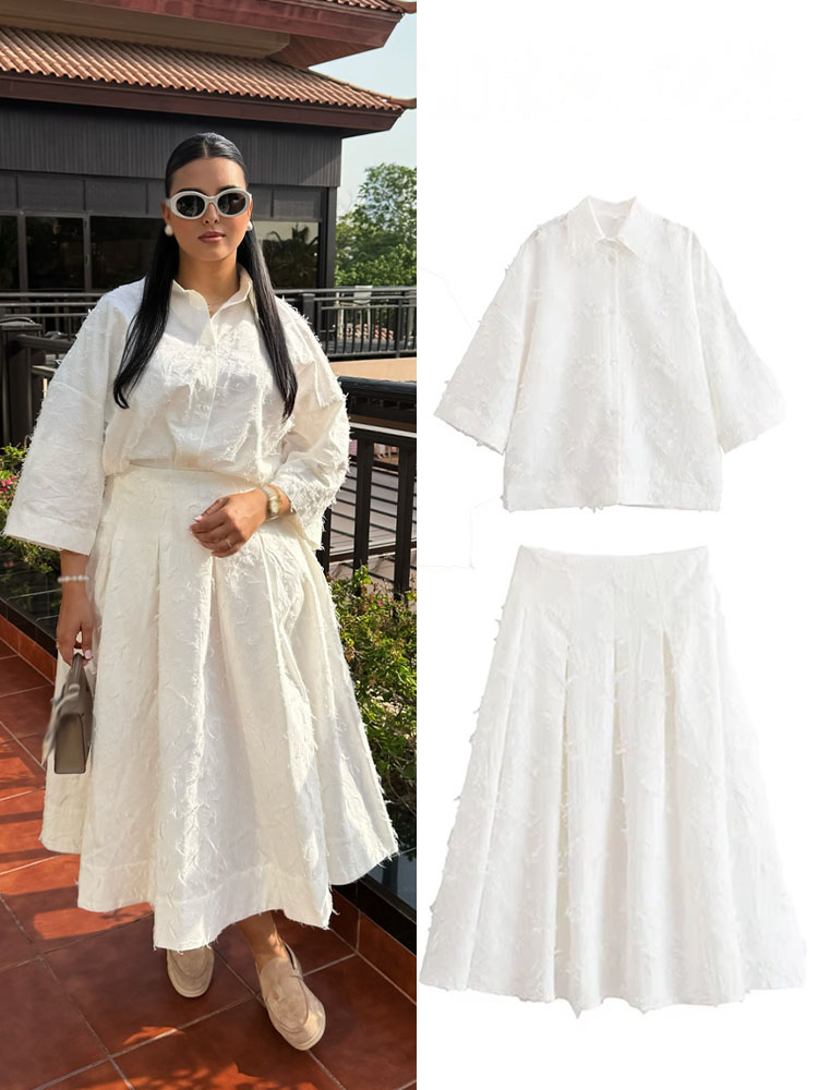 HH Women Tassel Sets White Tur - Pencil Skirt Midi recension och pris