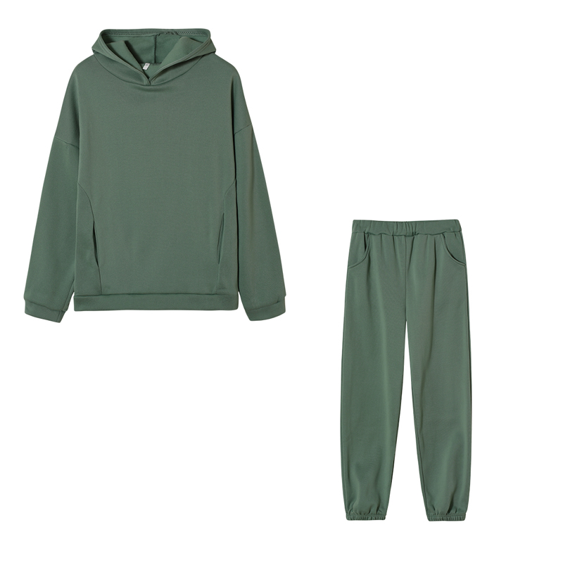 Monochrome Hooded Hoodie Set C - Monochrome Suit Set recension och pris
