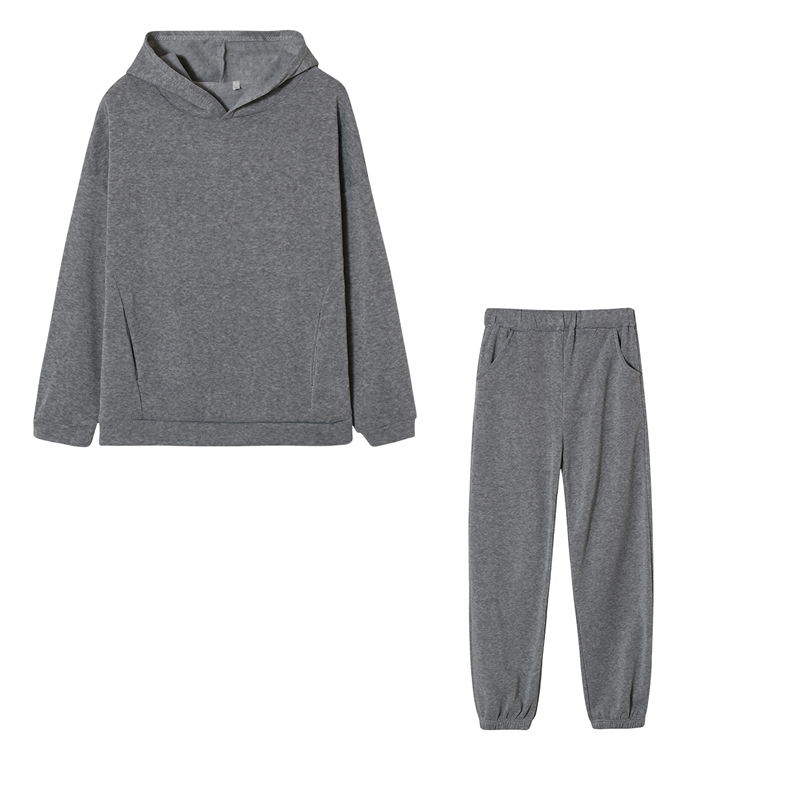 Monochrome Hooded Hoodie Set C - Monochrome Suit Set recension och pris