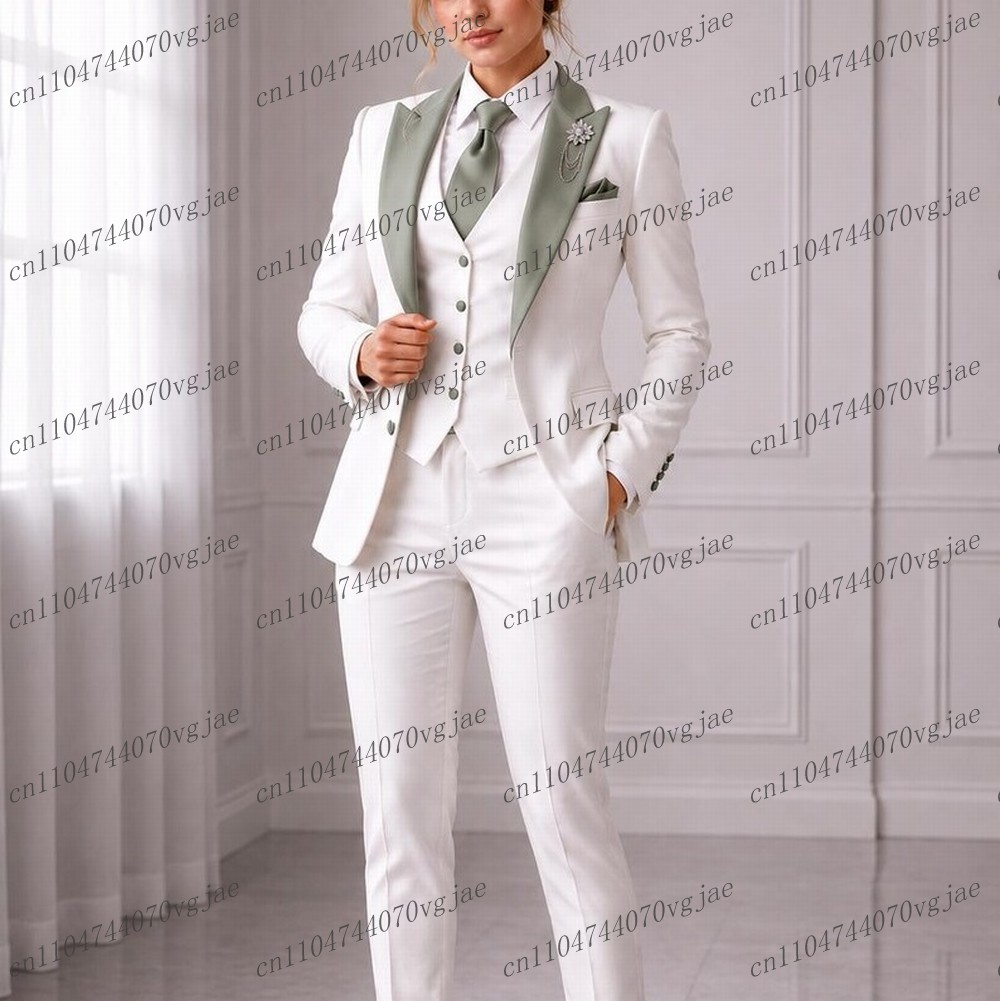Mint Green Collar White Formal - Blazer Set Women Formal recension och pris