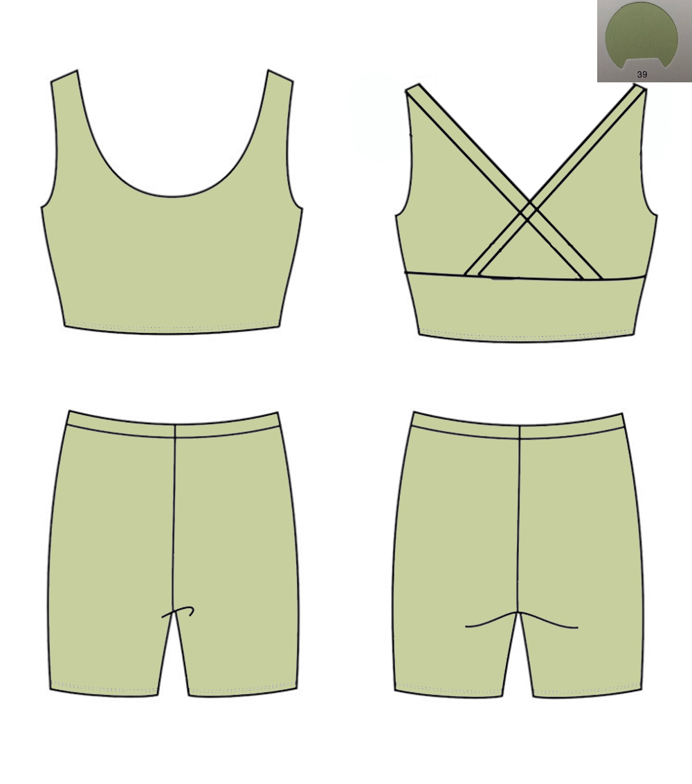 Monochrome Yoga Material Back  - Monochrome Suit Set recension och pris