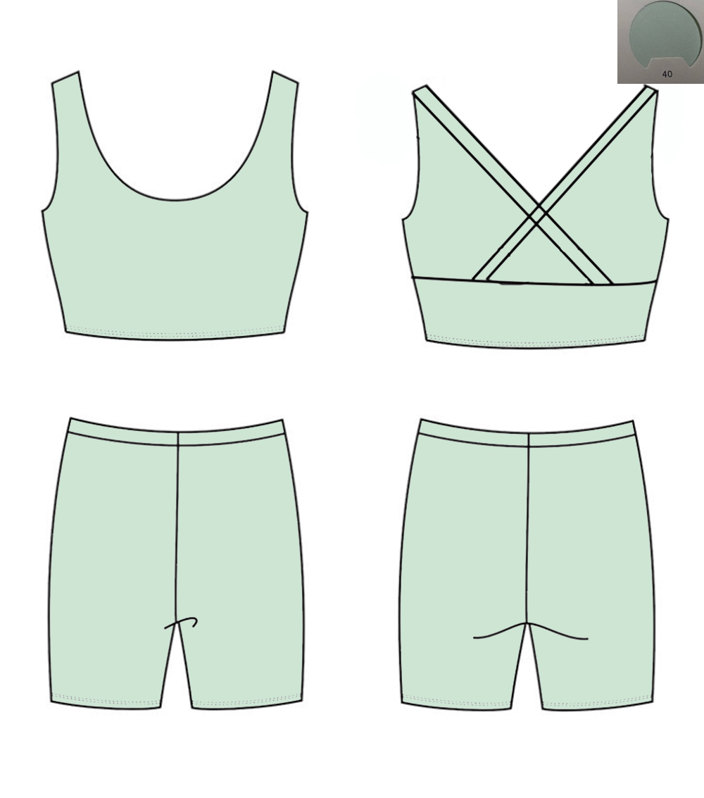 Monochrome Yoga Material Back  - Monochrome Suit Set recension och pris