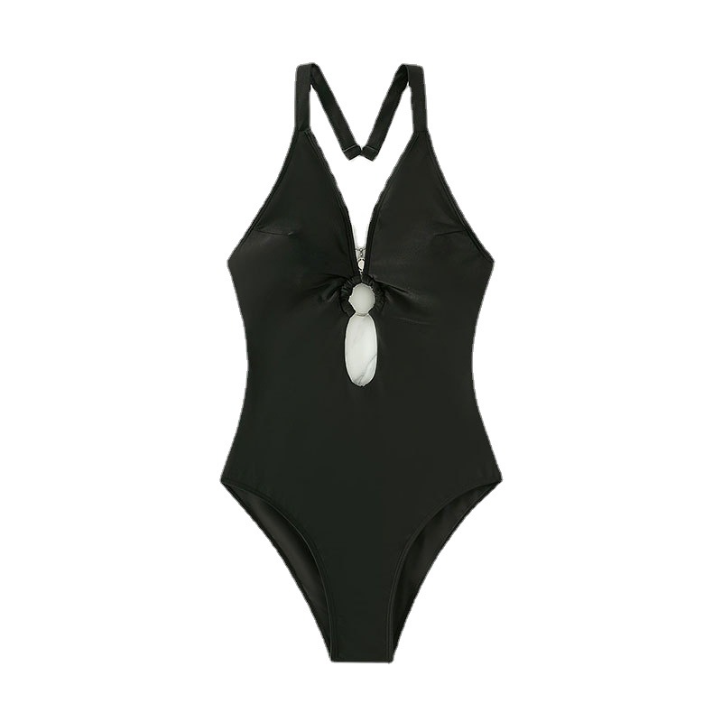 Cikini-Plunging Swimsuit for W - Monochrome Suit Set recension och pris
